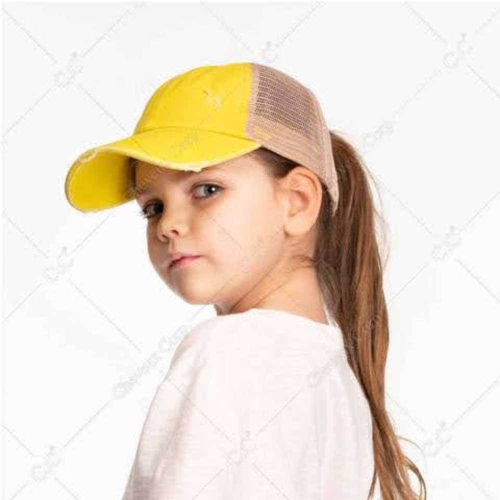 C.C Lemon Criss Cross Ponytail Cap